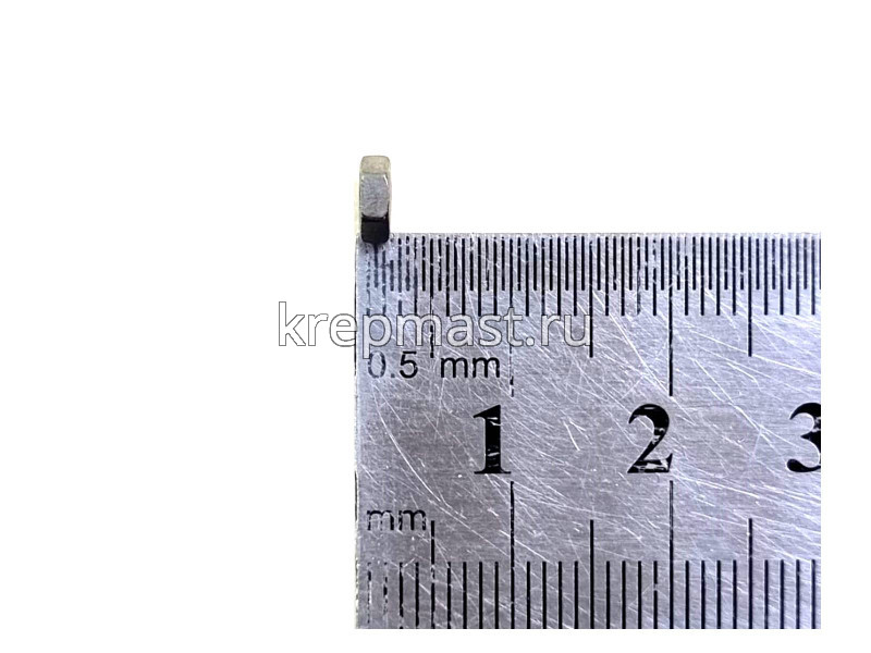 Гайка DIN 934 6-гр. М 2,5 (0,45) нерж. А2