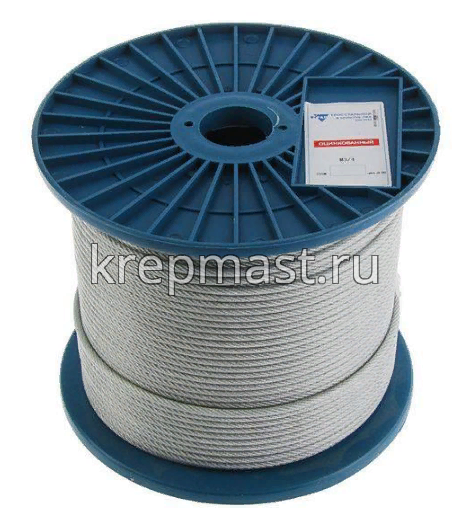 Трос в оплётке ПВХ 3/4 мм (200м)