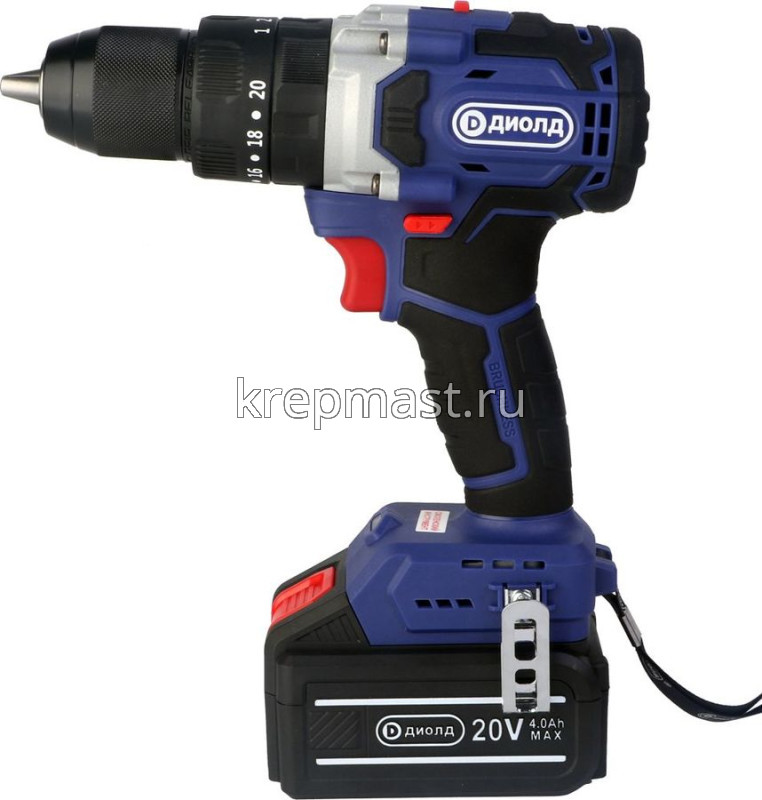 Шуруповерт аккумуляторный ДИОЛД (20Вт, 4,0Ah/ч)
