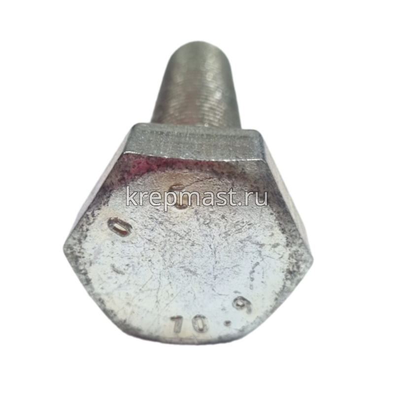 Болт 27х110 кл.пр.10,9 оцинк. п/р DIN 933