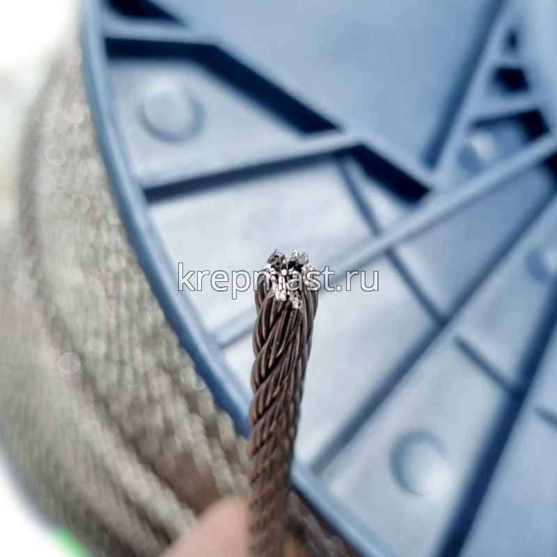 Трос нерж. А2 5 мм (по 100м) DIN 3055 6х7 (7х7)