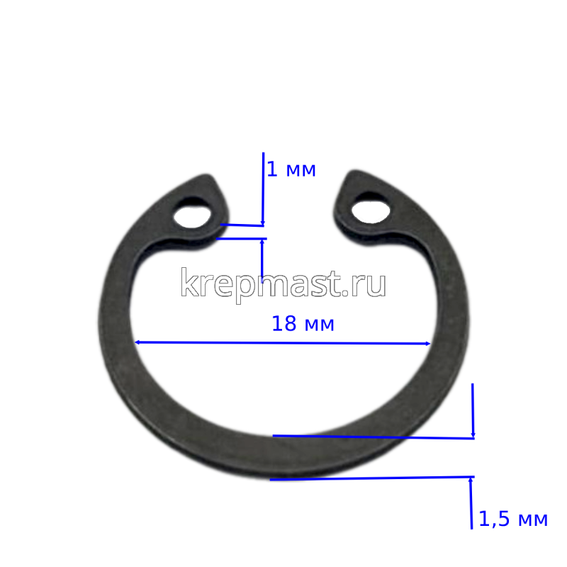 Шайба стопор. М 18 Отверстие DIN 472