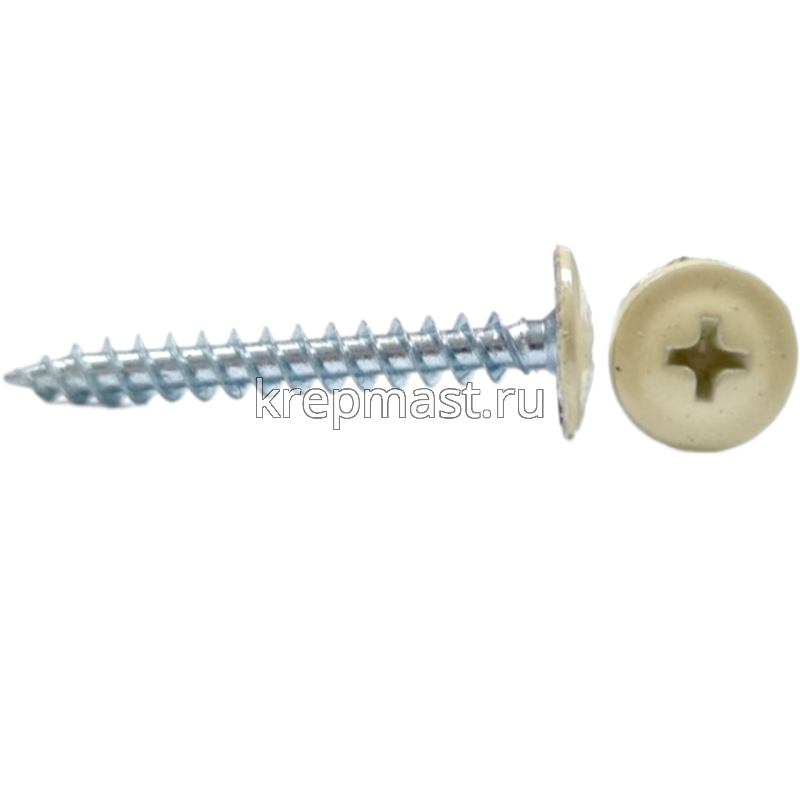 Саморез п/сф головка с п/ш острый 4,2х32 RAL1014