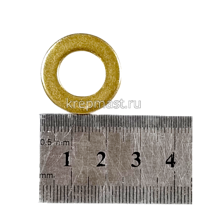 Шайба узкая 12 DIN 125 латунь