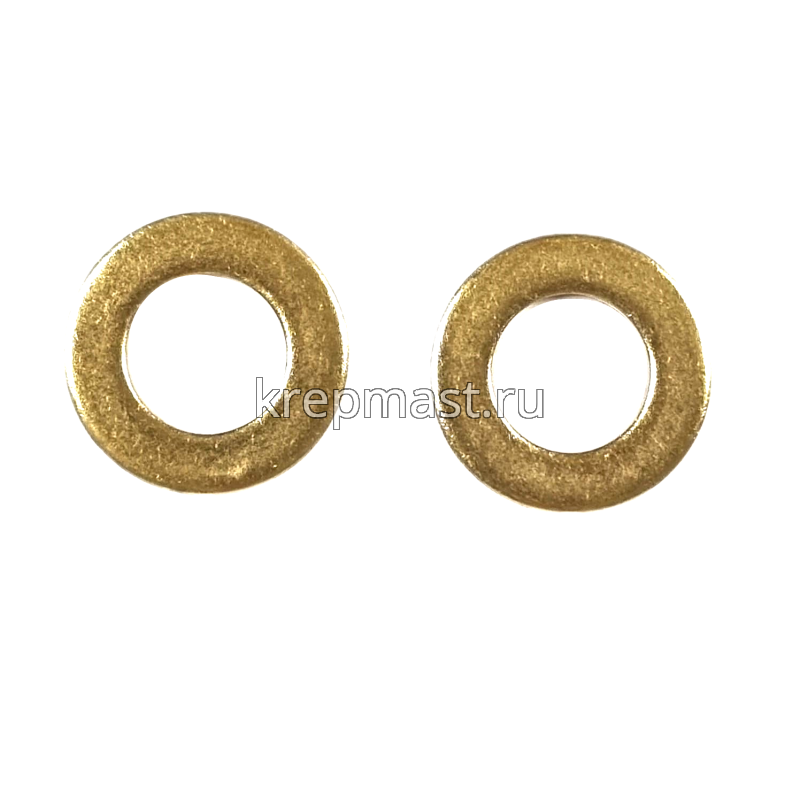 Шайба узкая 12 DIN 125 латунь
