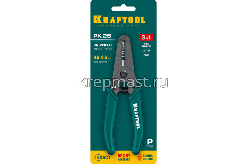 Стриппер KRAFTOOL РК-26 полуавтомат. 0,6-2,6мм2