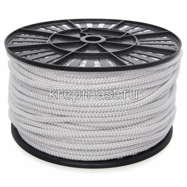 Шнур фаловый синтетический 10мм (белый) в Метрах