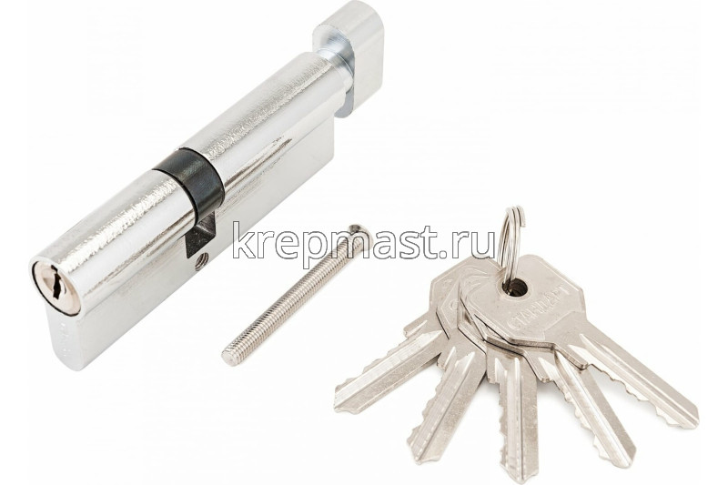 Механизм цилиндровый 90Z СР/SN кл./верт хром / никель