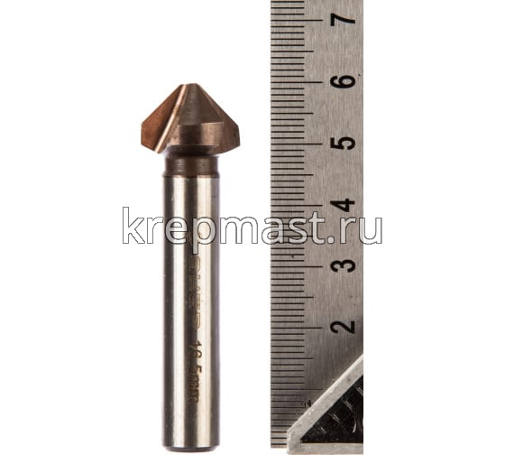 Зенкер ЗУБР конус, цилиндр.хвост. 8мм(д.16,5х60мм)