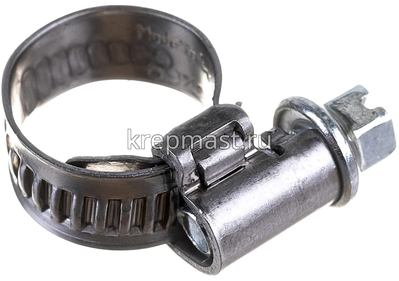 Хомут червячный нержавейка 8-16