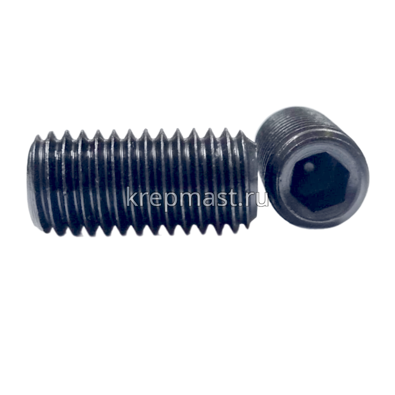 Винт уст. 12х25 12,9 DIN 913плоск.конц.вн/ш черн