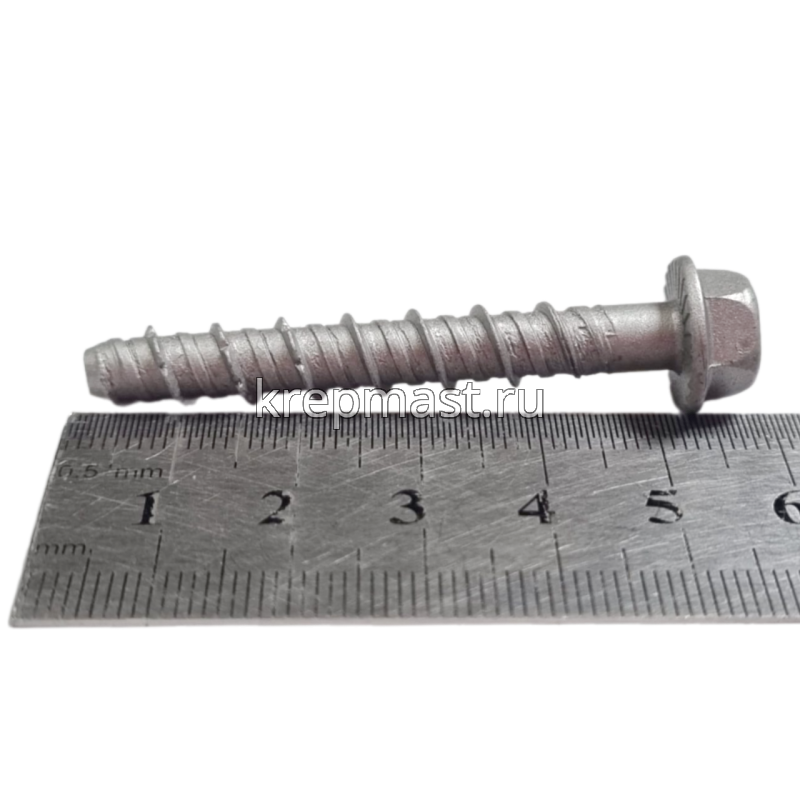Шуруп по бетону PBW 6х 50мм (7,5х50мм шестигран.гол с п/ш)