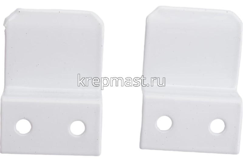 Крепление для москитной МЕТАЛЛ сетки верхнее и нижнее белый (компл.4шт)