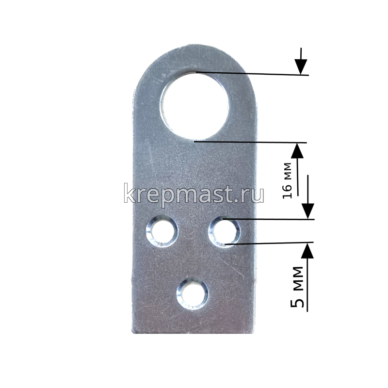 Проушина прямая 30х 70мм цинк