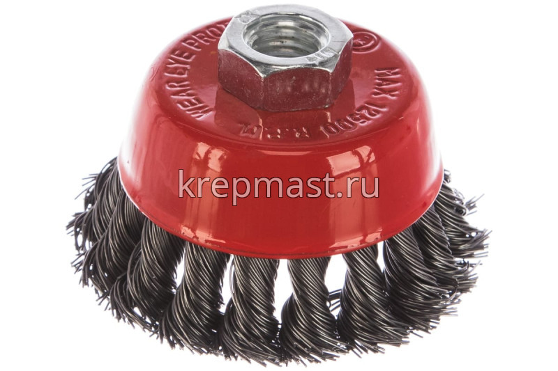 Корщетка- чашка 75мм FIT/ USP витая для УШМ