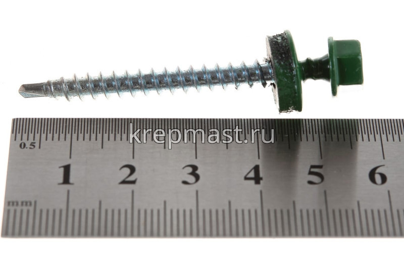 Саморез д/кровли краш. 4,8х51 RAL 6002